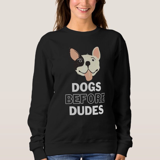Sudadera Perros antes del Bulldog francés Dudes 4 (Anverso)