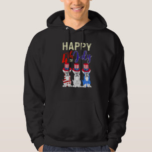 Sudadera Perros Azules Rojos Bandera De Estados Unidos Feli