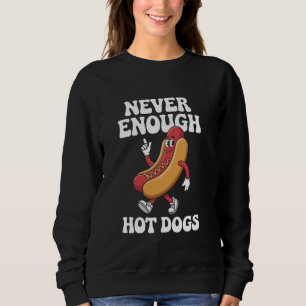Sudadera Perros calientes retro divertidos hombres mujeres 