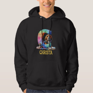 Sudadera Perros Cute Letra Christa Nombre Perro Arcoiris