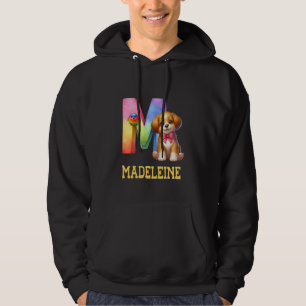 Sudadera Perros Cute Letra Madeleine Nombre Perro Arcoiris