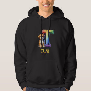 Sudadera Perros Cute Letra Talvi Nombre Perro Arcoiris