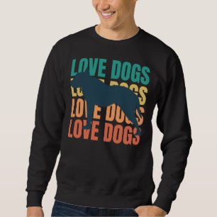 Sudadera Perros de amor Retro Pit Bull Terrier Lover Dueño