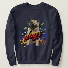 Sudadera Perros de Guay pintan gris oscuro para él