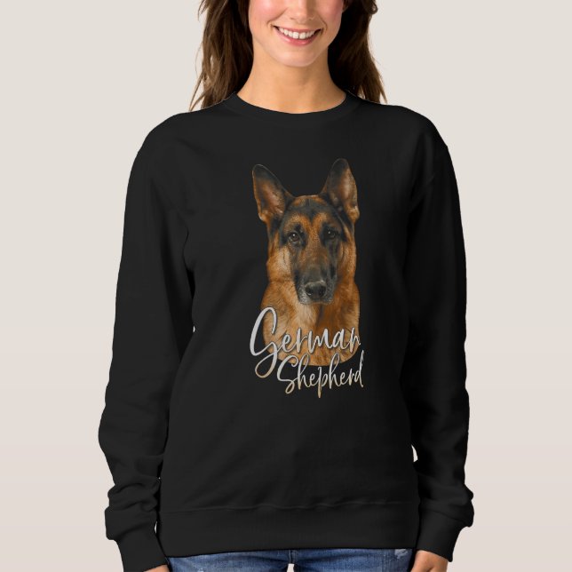 Sudadera Perros de perro agudos de pastor alemán (Anverso)