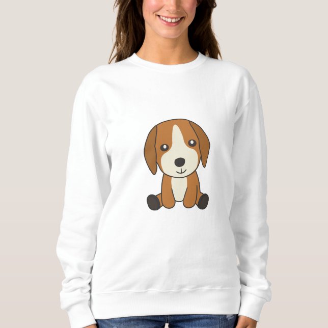 Sudadera Perros De Perro Beagle Cuppy Cute Para Niños (Anverso)