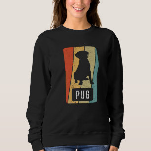 Sudadera Perros de perro de época Pug Accesorios de paw Pug
