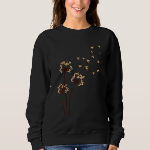 Sudadera Perros De Pug Flor Flor Fly Dandelion Por Perro Ma