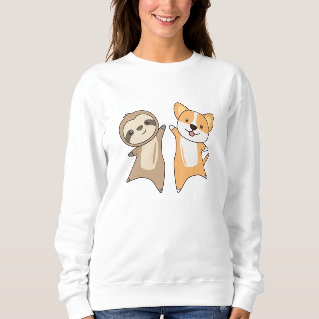 Sudadera Perros eslovacos de Corgi Perros (Anverso)