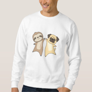 Sudadera Perros espumosos de perro de pug adoran a los perr