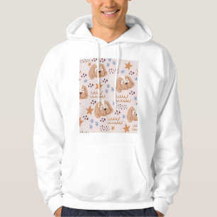 Sudadera Perros, estrellas, líneas: sin costuras