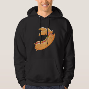 Sudadera Perros Hotdog Dachshund Weiner