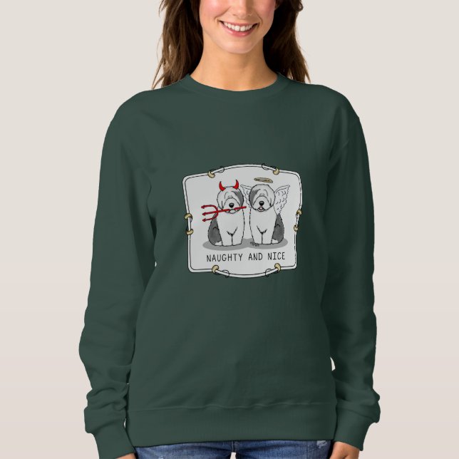 Sudadera Perros ingleses tristes y bonitos (Gris 1) (Anverso)