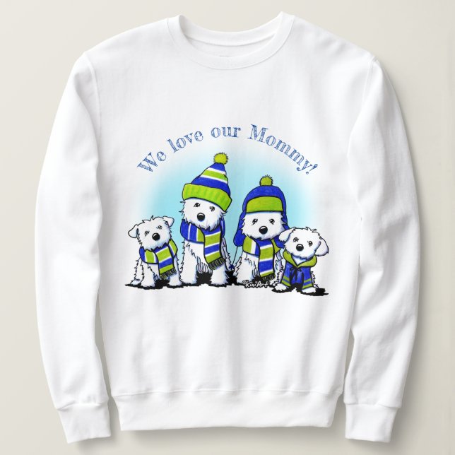 Sudadera Perros KiniArt Cosy (Anverso del diseño)