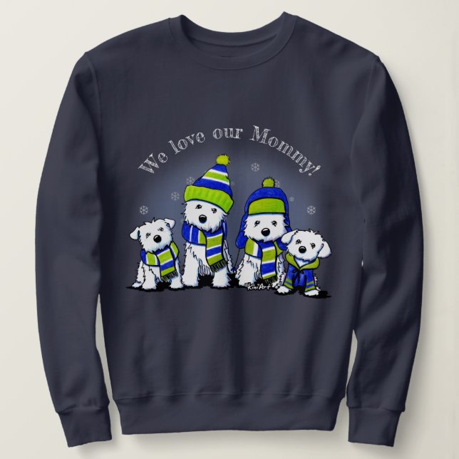 Sudadera Perros KiniArt Cosy Crew (Anverso del diseño)