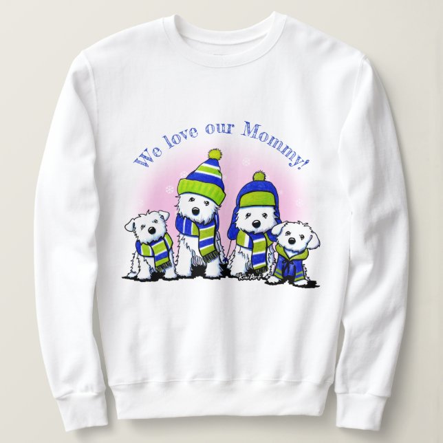 Sudadera Perros KiniArt Cosy Crew (Anverso del diseño)