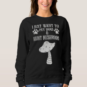 Sudadera Perros mascotas y caza de hongos