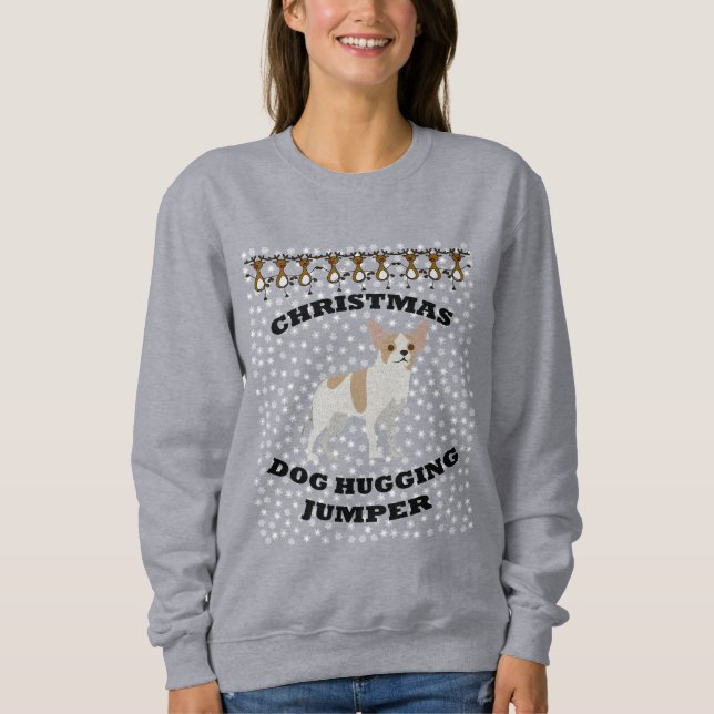 Sudadera Perros Navidades de Chihuahua (Anverso)