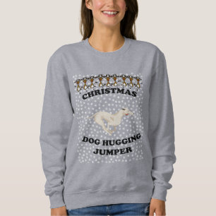 Sudadera Perros Navidades de Greyhound Perro Abrazado