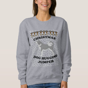 Sudadera Perros Navidades malamutas Abrazo de perros