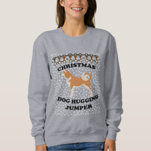 Sudadera Perros Navidades Shiba Inu Abrazando perros
