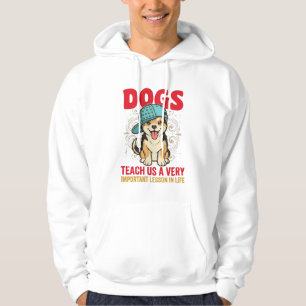 Sudadera Perros Nos Enseñan una Lección Muy Importante Vint