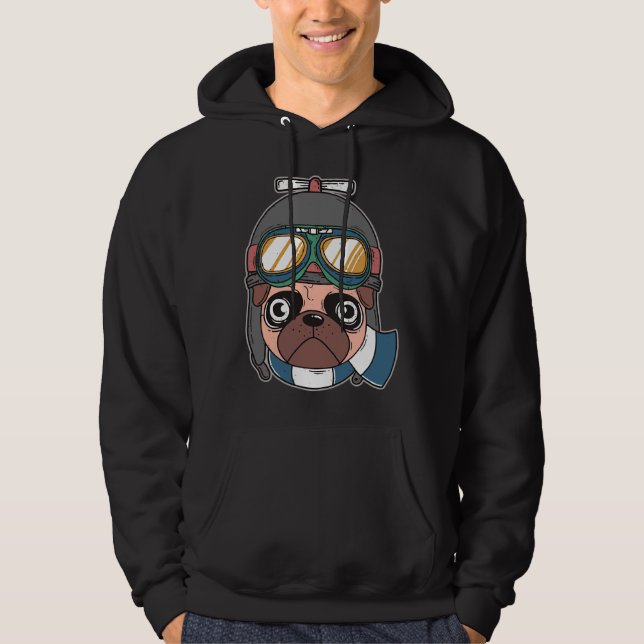 Sudadera Perros para todos Capitán Pug Classic T-Shirt 727 (Anverso)