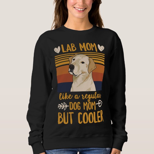 Sudadera Perros Para Una Mamá De Laboratorio Amarillo (Anverso)