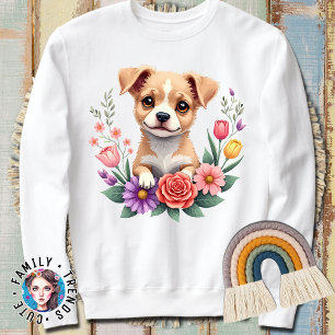 Sudadera Perros Perro Floral Perro Paw Perro Mamá Cute el D