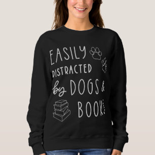 Sudadera Perros Perros Fácilmente Distrados Libros Perros G