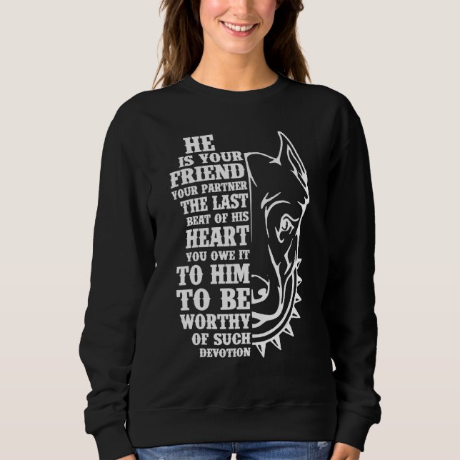 Sudadera Perros Pitbull Inspiradores de Devoción   Perros (Anverso)