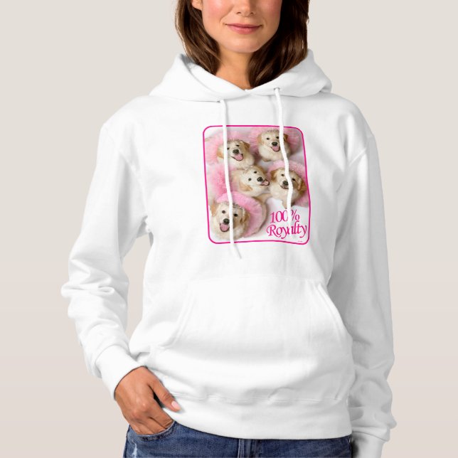 Sudadera Perros princesos en Tiaras (Anverso)