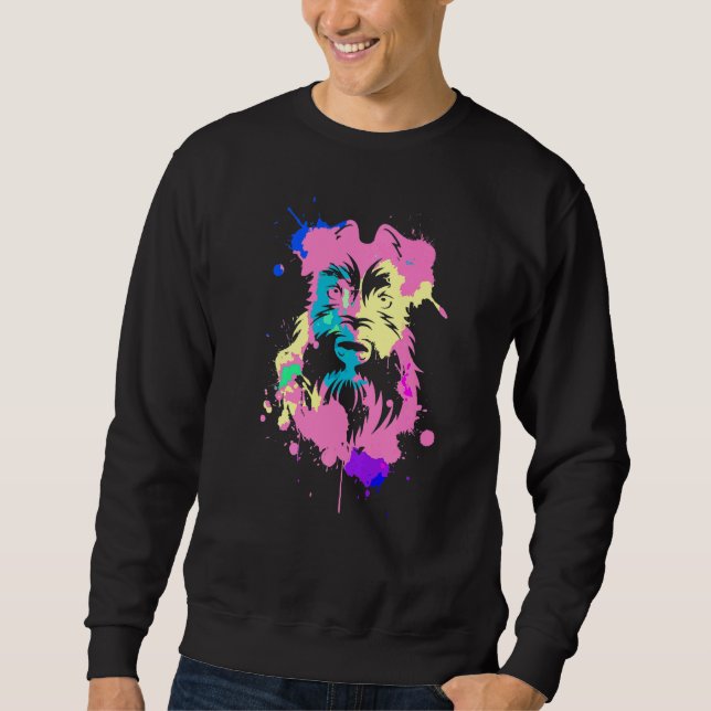 Sudadera Perros Schnauzer pop Schnauzer 1 en miniatura (Anverso)