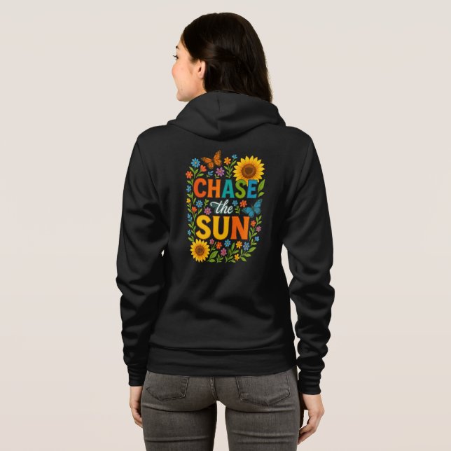 Sudadera Persigue el sol (Reverso completo)