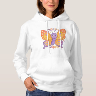 Sudadera Persigue Tus Sueños Ilustración de Mariposa Adorab