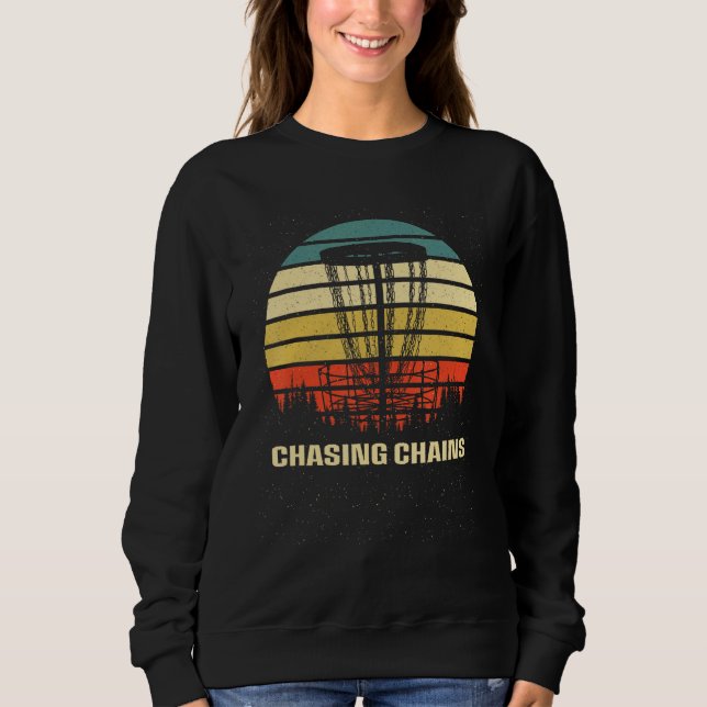 Sudadera Persiguiendo Cadenas Disc Golf Hobby Actividades d (Anverso)