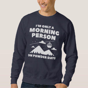 Sudadera Persona de la Mañana Nieve
