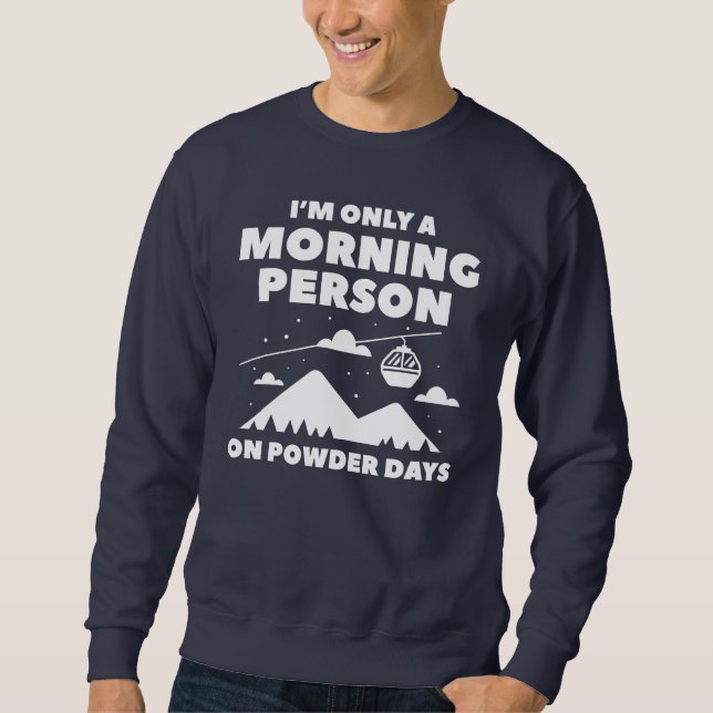 Sudadera Persona de la Mañana Nieve (Anverso)