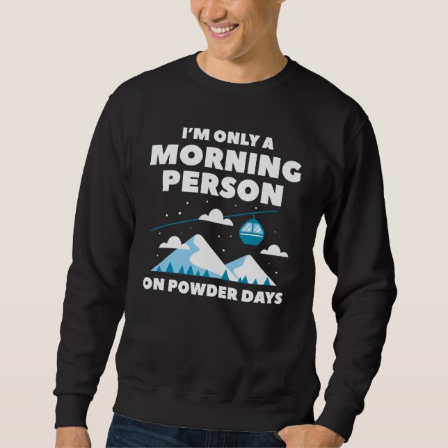 Sudadera Persona de la Mañana Nieve (Anverso)