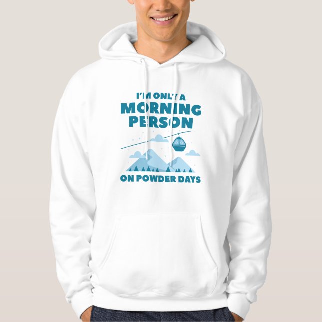 Sudadera Persona de la Mañana Nieve (Anverso)