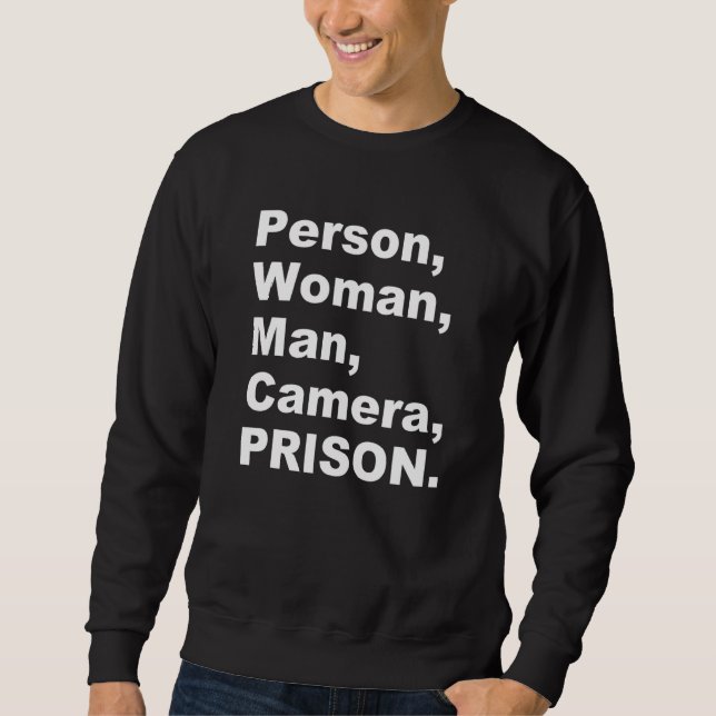 Sudadera Persona Mujer Hombre Cámara PRISIÓN 15 (Anverso)