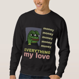 Sudadera Personaje ansioso dinero