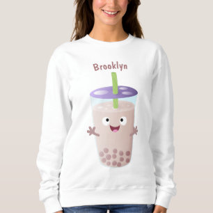 Sudadera Personaje de dibujos animados de Cute happy bubble