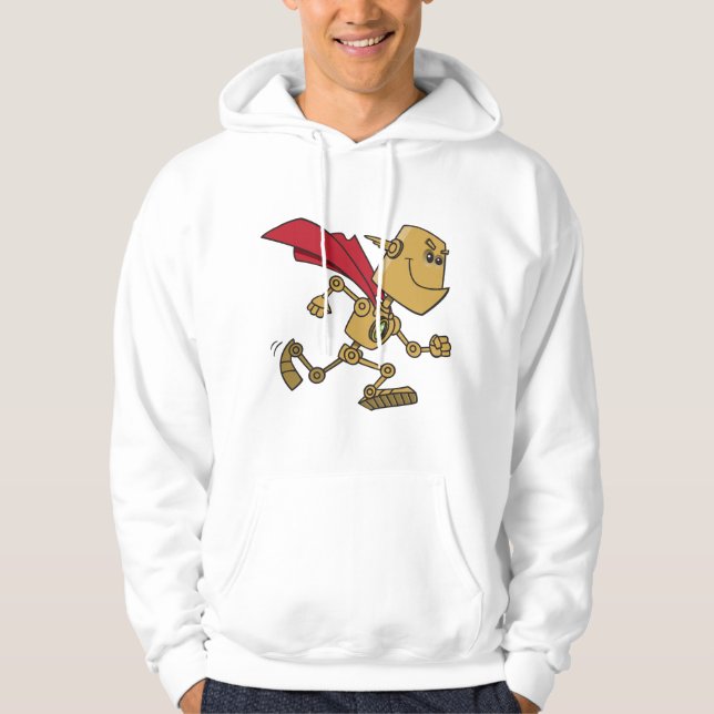 Sudadera Personaje de dibujos animados de robot superhéroe  (Anverso)
