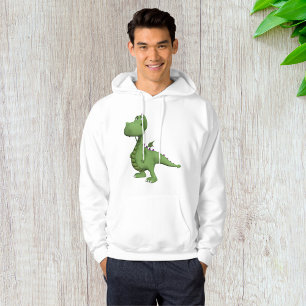 Sudadera Personaje de Dinosaurio Verde con Púas Moradas