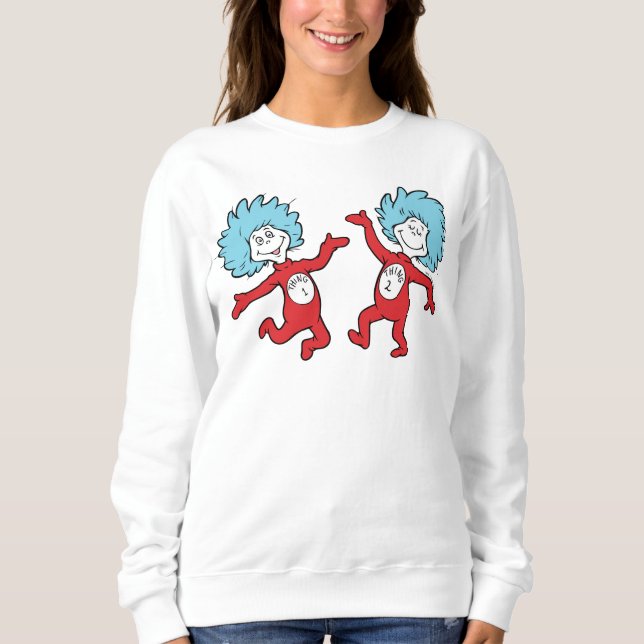 Sudadera Personaje de Dr. Seuss Thing 1 y Thing 2 (Anverso)