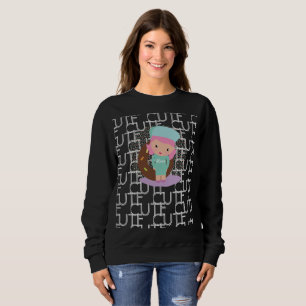 Sudadera Personaje de niña de donas lindas