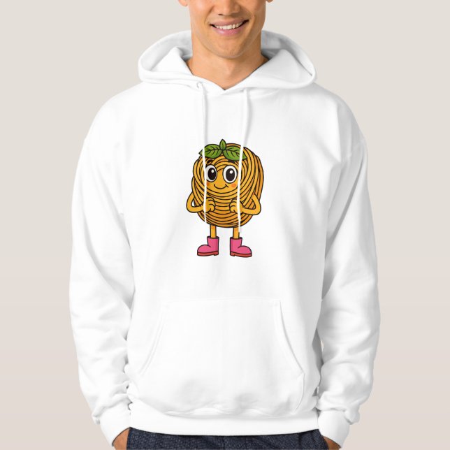 Sudadera Personaje de Pasta Adorable – Ilustración de Comid (Anverso)