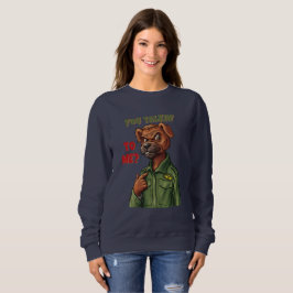 Sudadera Personaje de perro con cita icónica de película
