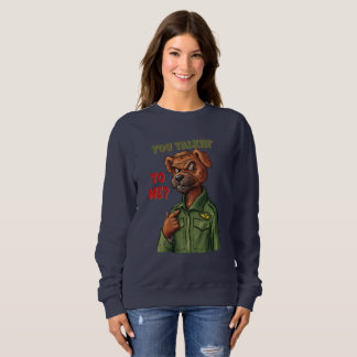 Sudadera Personaje de perro con cita icónica de película